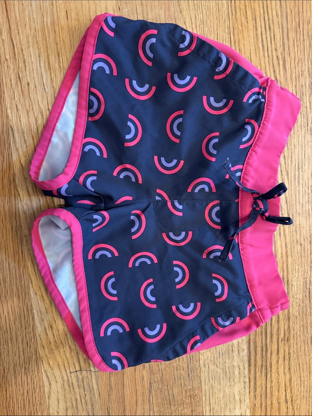 Kids Swim Shorts Columbia Sportswear  - Navy with Pink Rainbow Pattern